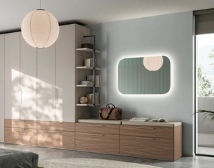 Armadio con anta battente Liscia M 32 36 di Orme