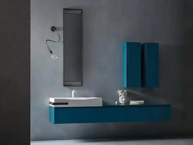 Mobile da Bagno Eden 01 laccato lucido di Cerasa