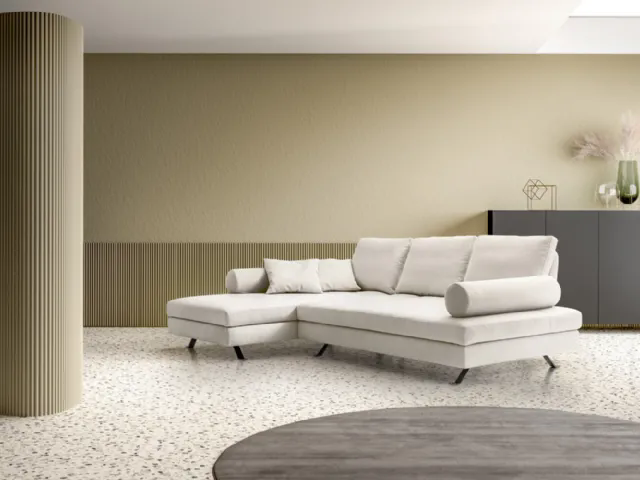 Divano con penisola Talent di Rizzetto