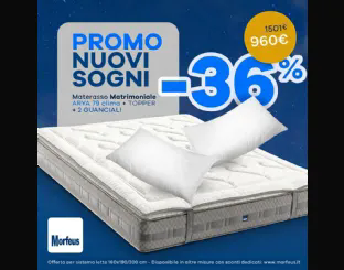 Promo Materasso + Topper + Guanciali