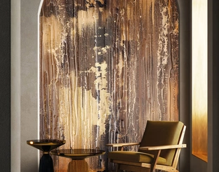 Carta da parati Dance Of Golden Shadows di London Art