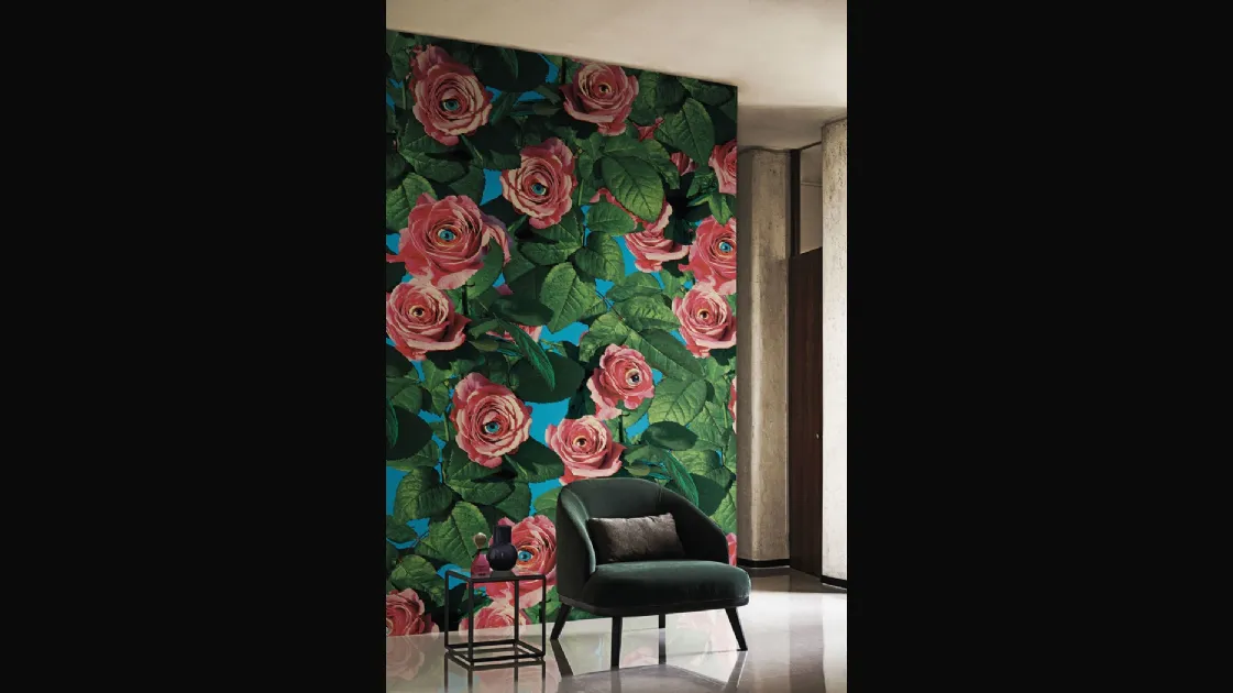 Carta da parati Eyes & Roses di London Art