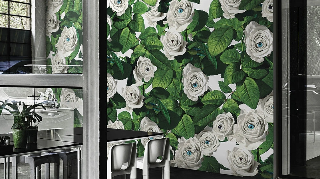 Carta da parati Eyes & Roses di London Art