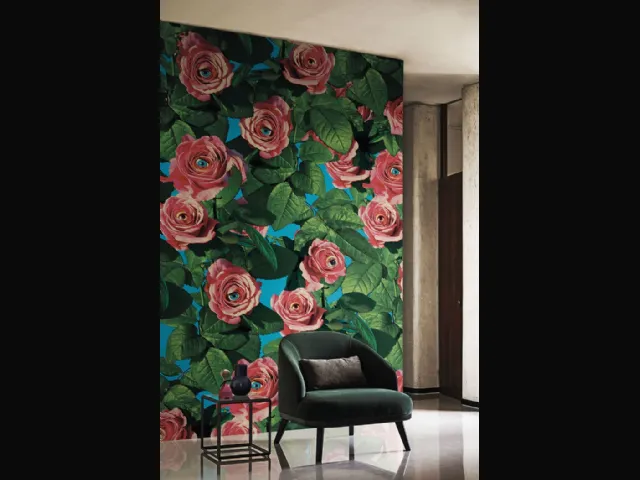 Carta da parati Eyes & Roses di London Art