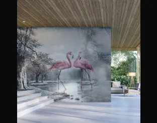Carta da parati Flamingo 3 di Adriani e Rossi
