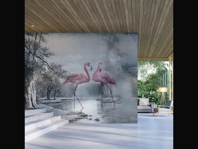 Carta da parati Flamingo 3 di Adriani e Rossi