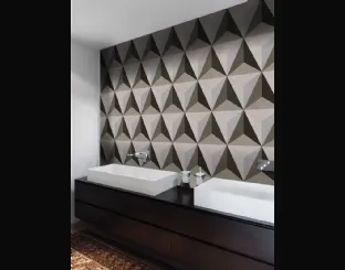 Carta da parati con disegno geometrico Ice Cube di London Art