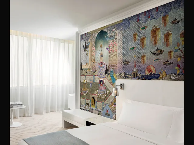 Carta da parati in stile orientale Mondrian Doha di London Art