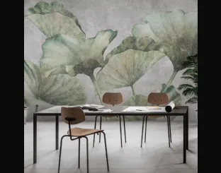 Carta da parati Lotus Leaves di Adriani e Rossi