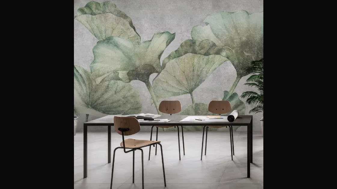 Carta da parati Lotus Leaves di Adriani e Rossi