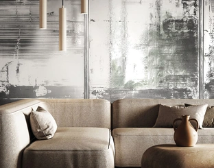 Carta da parati Metal Haze di London Art