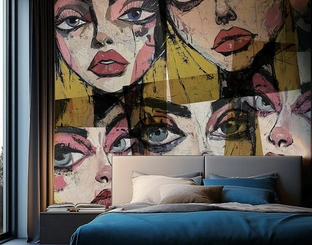 Carta da parati Woman Look di Adriani e Rossi