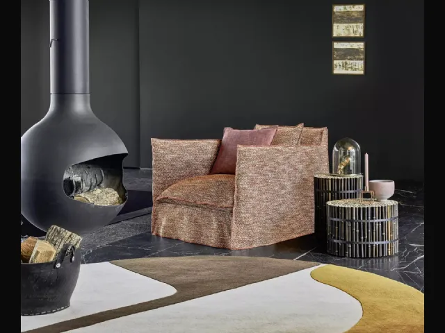 Tavolino Black 19 e 21 in black bamboo di Gervasoni