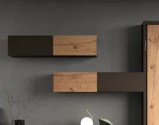 Mensola contenitore in melaminico e laccato opaco Box di Clever