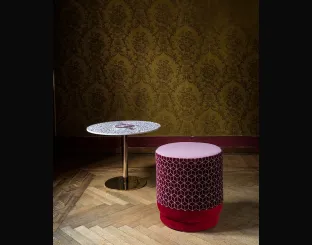 Pouf cilindrico in tessuto Marshmellow di Moroso