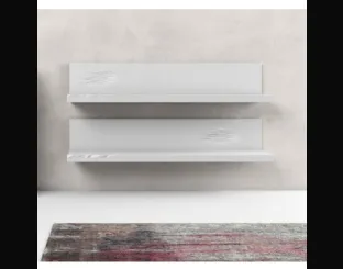 Mensola Line in finitura laccato bianco di Adriani e Rossi