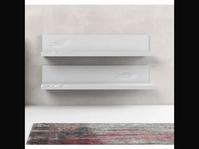 Mensola Line in finitura laccato bianco di Adriani e Rossi