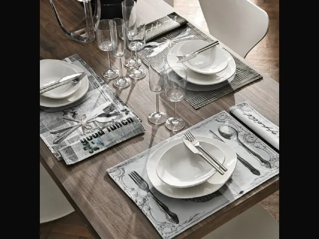 Set da tavola in cotone tovaglietta e tovagliolo di Adriani e Rossi
