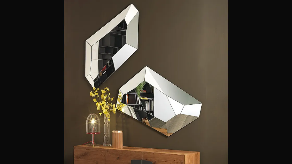 Specchio in cristallo Diamond di Cattelan Italia