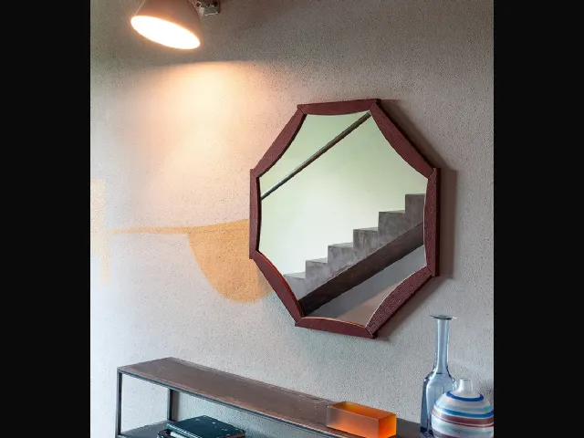 Specchio Sunflower con cornice in Rovere di Devina Nais