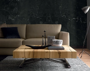 Tavolino trasformabile con top in legno Tavoletto di Altacom