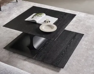 Tavolino in frassino carbone Kasumi di Bonaldo
