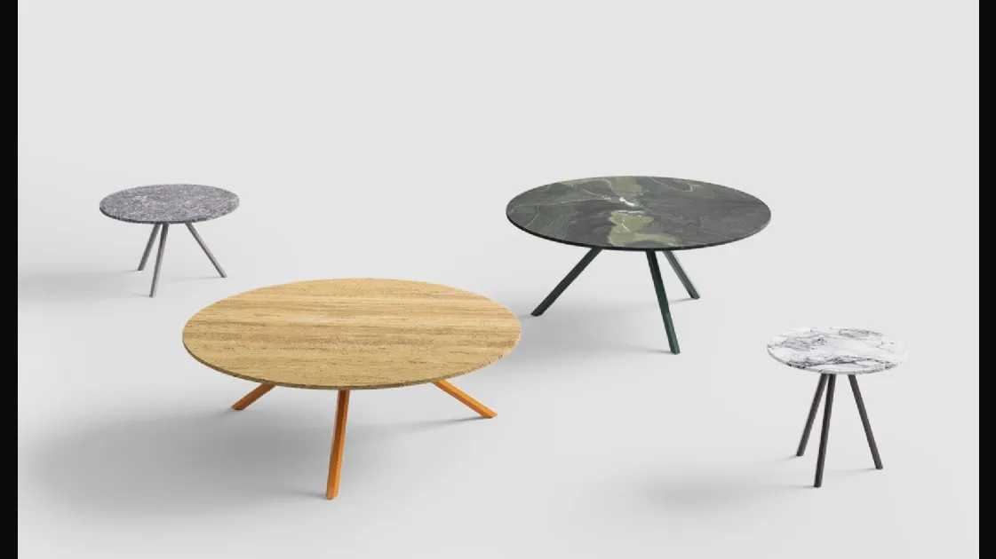 Tavolino Mini Heb con top in marmo di Desalto
