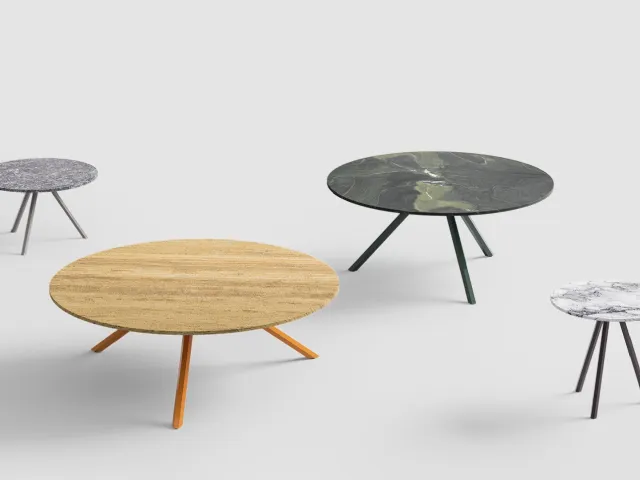 Tavolino Mini Heb con top in marmo di Desalto