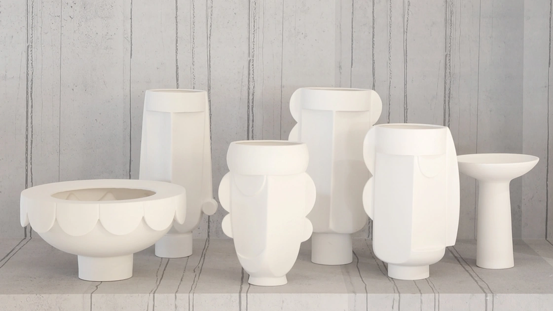 Vasi in ceramica Scacco Matto Collection di Adriani e Rossi