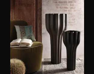 Vaso Line Metallic in ceramica di Adriani e Rossi