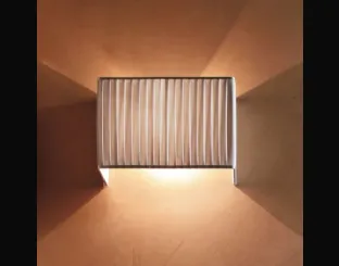Lampada in tessuto plissettato Applique Tao Plisse di Adriani e Rossi