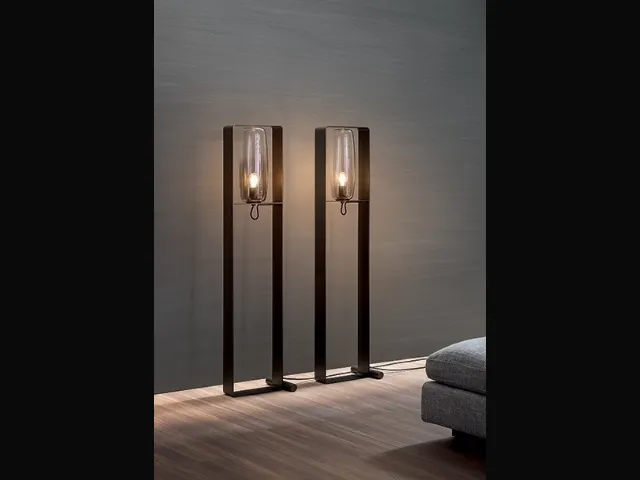 Lampada da terra Bio-s in metallo e vetro di Bonaldo