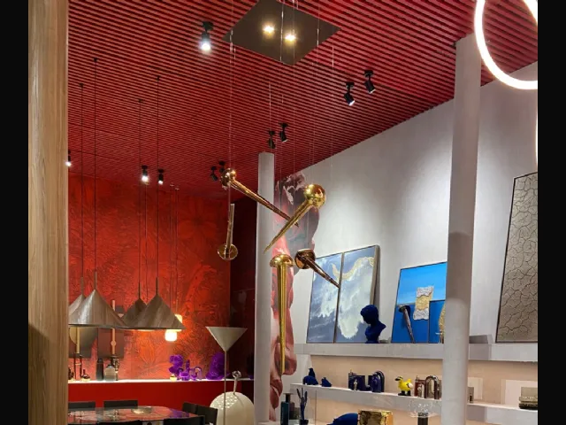 Lampada a sospensione Chiodo Lamp in ceramica smaltata di Adriani e Rossi