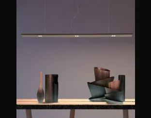 Lampada a sospensione in metallo con tecnologia LED Hi Line di Adriani e Rossi