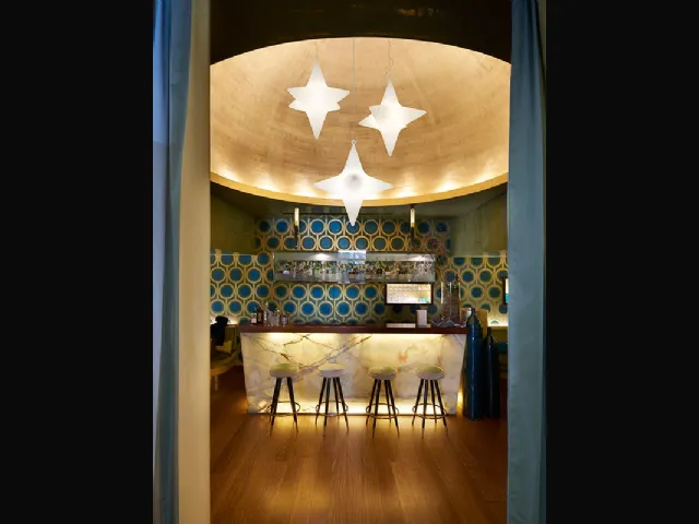 Lampada a sospensione di design a forma di stella Sirio di Slide