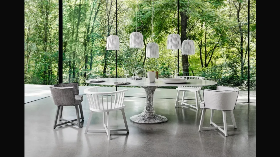 Lampada a sospensione in rattan Sweet di Gervasoni