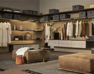 Cabina Armadio Anteprima in materico Marmo di Pianca