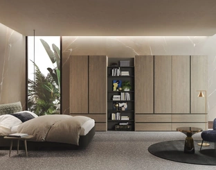 Armadio Basic Rovere con ante battenti di Morassutti