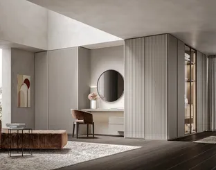 Armadio con anta battente Canneté laccato Corda di Veneran