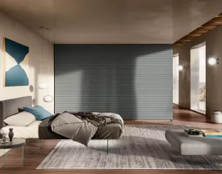 Armadio Et Voilà con anta in tessuto personalizzabile di Lago