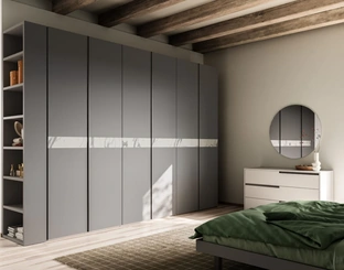 Armadio su misura Lena 35 con inserto in marmo di Orme