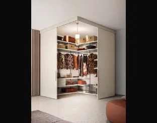 Cabina Armadio angolare Vista di Pianca