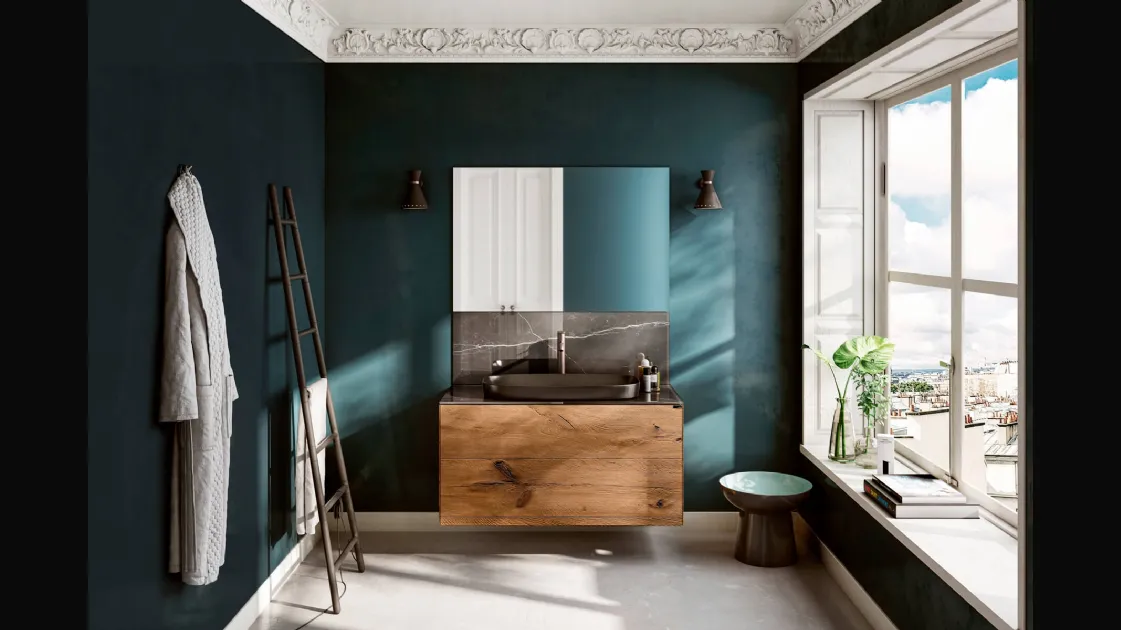 Mobile da Bagno sospeso 36e8 Project 1116 in legno di Lago