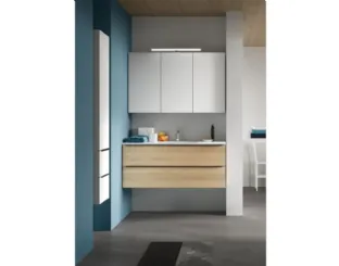 Mobile da Bagno sospeso in melaminico effetto legno 46 06 di Arcom