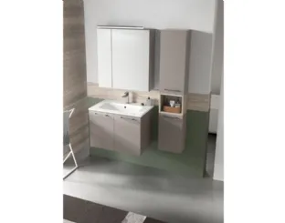 Mobile da Bagno sospeso laccato Grigio chiaro opaco 46 11 di Arcom