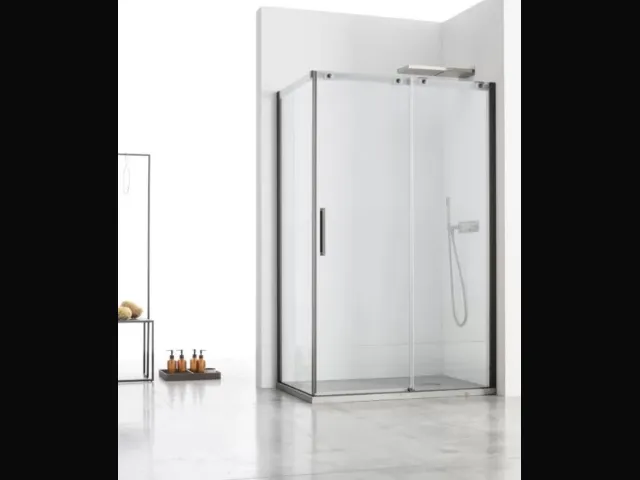 Box doccia S8 Scorrevole in cristallo temperato con profili in metallo di Arcom