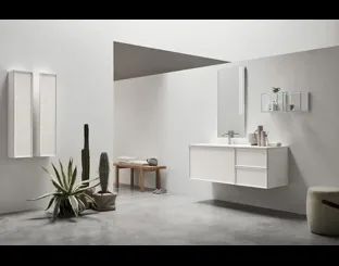 Mobile da Bagno sospeso Vanity 10 in Frassino Bianco di Arcom