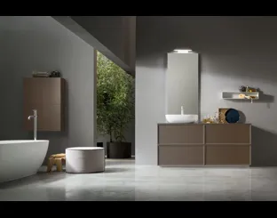 Mobile da Bagno a terra Vanity 13 in laccato opaco di Arcom