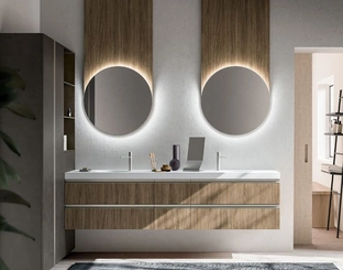 Mobile da Bagno sospeso Cartabianca 03 di Cerasa