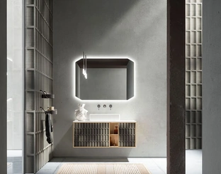Mobile da Bagno in Rovere Des Evolution Natural 01 di Cerasa